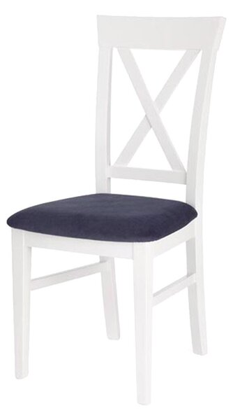 Židle Bergamo bílý / popelavý Halmar