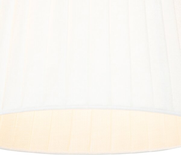 Moderní nástěnná lampa bílá a bronzová s lampičkou na čtení - Renier