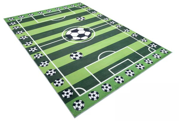 Dětský koberec - FOTBAL - zelený