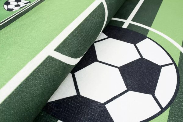 Dětský koberec - FOTBAL - zelený