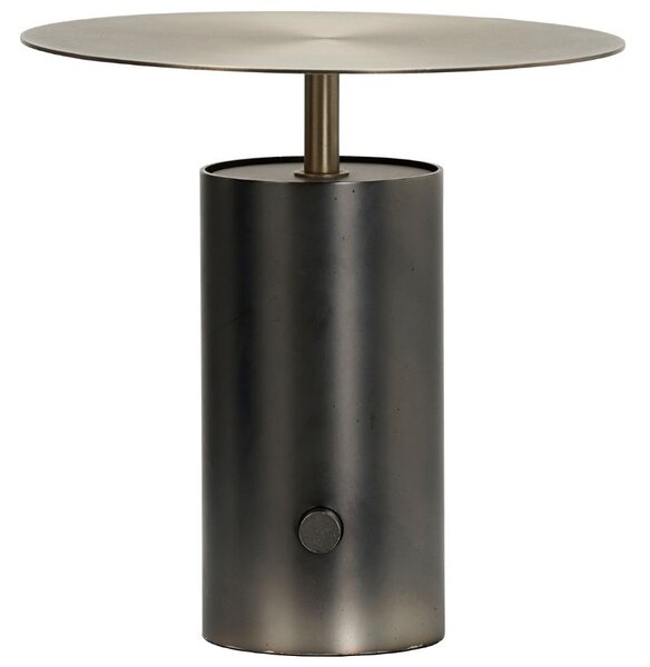 House Doctor Šedo zlatá kovová stolní lampa Tacker