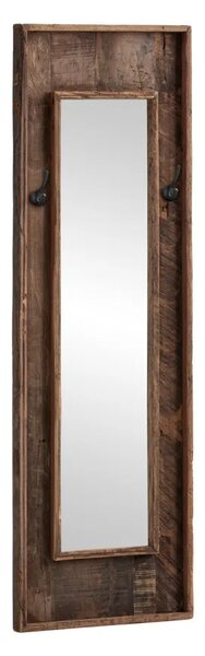 Sob nábytek - Zrcadlo s háčky 160x50 Amazonas recyklované dřevo - F0A2398W