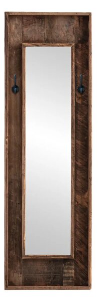Sob nábytek - Zrcadlo s háčky 160x50 Amazonas recyklované dřevo - F0A2398W