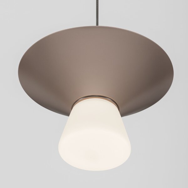 Nova Luce Světle hnědé závěsné LED světlo Baris 22 cm