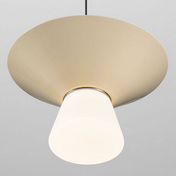 Nova Luce Světle béžové závěsné LED světlo Baris 22 cm