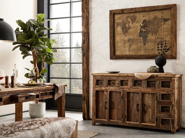 Sob nábytek - Masivní jídelní stůl 180x90 Amazonas recyklované dřevo - F0A2410W