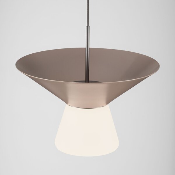 Nova Luce Světle hnědé závěsné LED světlo Baris 22 cm