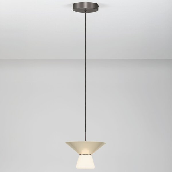 Nova Luce Světle béžové závěsné LED světlo Baris 22 cm