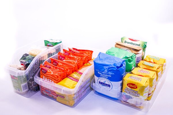 Orion Organizér, košík do lednice i police - ADEL, bílý, 30 x 20 x 13 cm