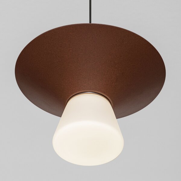 Nova Luce Hnědé závěsné LED světlo Baris 22 cm