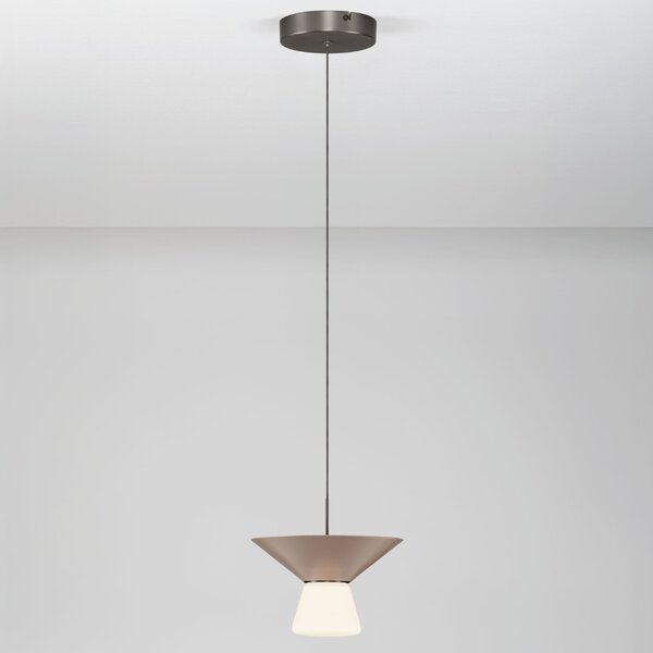Nova Luce Světle hnědé závěsné LED světlo Baris 22 cm