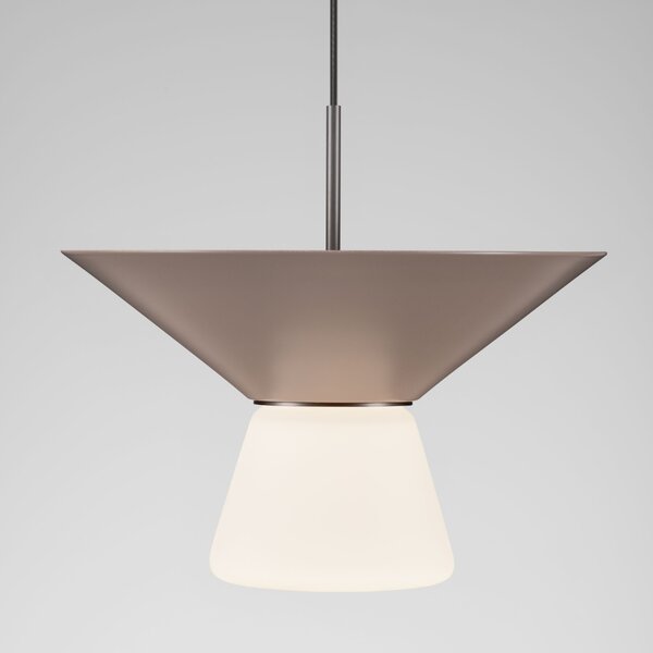 Nova Luce Světle hnědé závěsné LED světlo Baris 22 cm