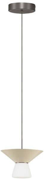 Nova Luce Světle béžové závěsné LED světlo Baris 22 cm