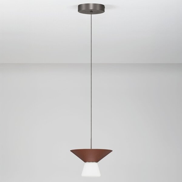 Nova Luce Hnědé závěsné LED světlo Baris 22 cm