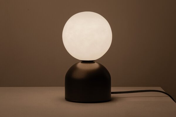 Micadoni Hnědá kovová stolní lampa Ely