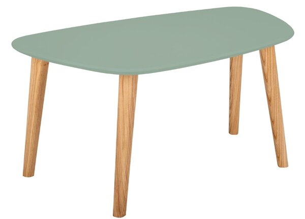 Šedo zelený lakovaný konferenční stolek RAGABA ENDOCARP 80 x 48 cm