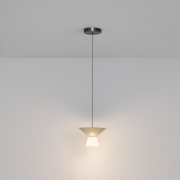 Nova Luce Světle béžové závěsné LED světlo Baris 22 cm