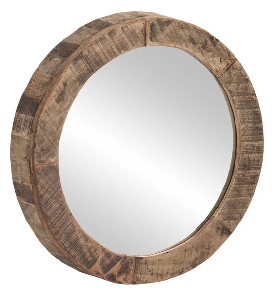 Sob nábytek - Kulaté zrcadlo 60 cm Amazonas recyklované dřevo - F0A2408W