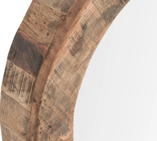 Sob nábytek - Kulaté zrcadlo 60 cm Amazonas recyklované dřevo - F0A2408W