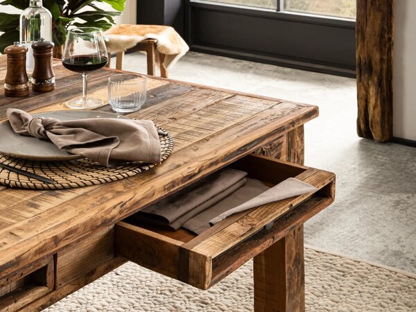 Sob nábytek - Masivní jídelní stůl 180x90 Amazonas recyklované dřevo - F0A2410W