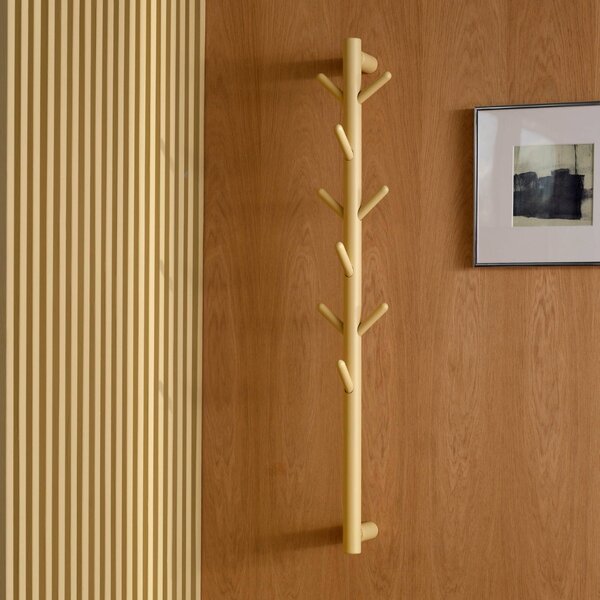 Jotex Žlutý nástěnný věšák EDDISON 100 cm
