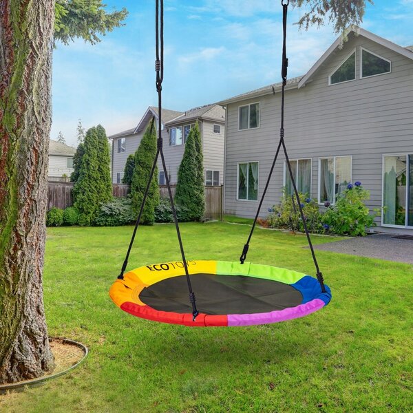 Závěsné zahradní houpačka Ecotoys 100 x 100cm