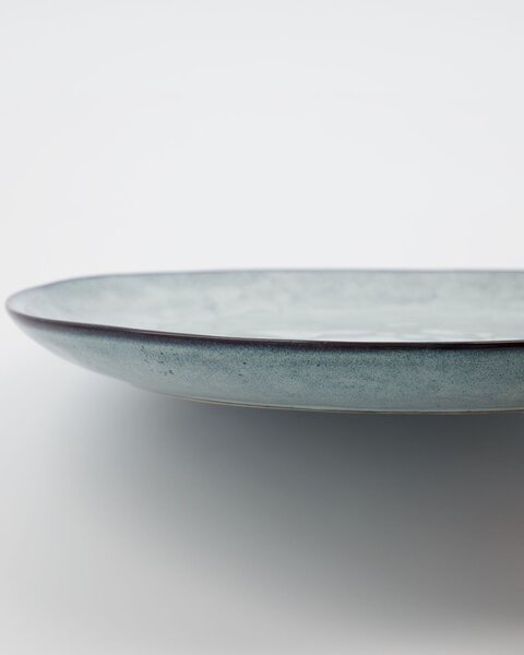 Kameninový talíř Rustic Grey/Blue 27,5 cm