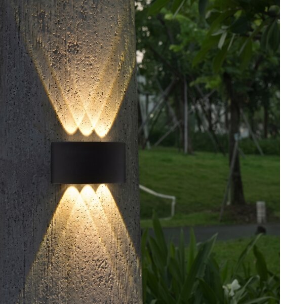 HÖFFTECH - LED Venkovní nástěnné svítidlo UP&DOWN 6xLED/1W/230V IP65