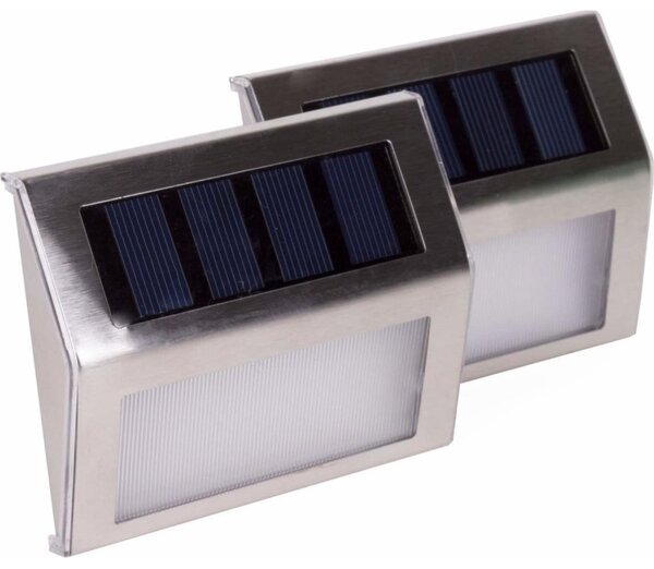 HÖFFTECH - SADA 2x LED Solární nástěnné svítidlo LED/1,2V 400 mAh IP44
