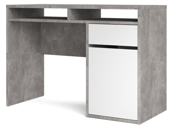 Psací stůl Function Plus 70488 beton/bílý lesk - Tvilum