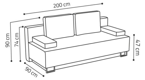 Pohovka Morena Premium smaragdově zelená - FALCO