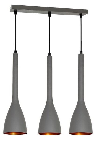 Lustr na lanku ALUMI 3xE27/60W/230V