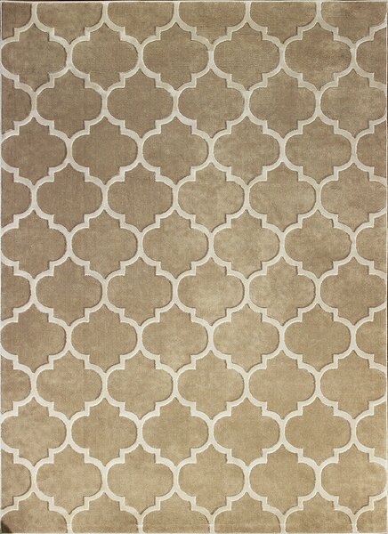BE Koberec Elite 17391 BEIGE - béžový obdélníkový Rozměr: 60x100 cm