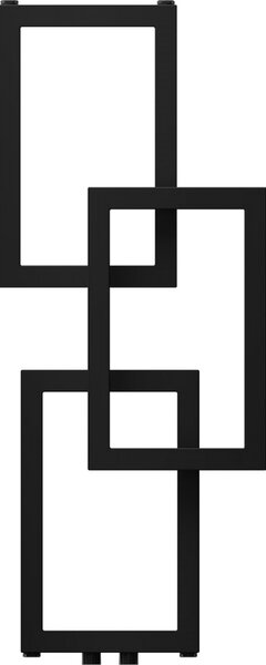 Mexen Grid, dekorativní koupelnový radiátor 870 x 360 mm, 209 W, černá, W215-0870-360-00-70