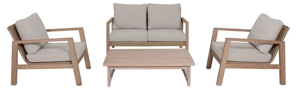 TERASOVÁ SEDACÍ SOUPRAVA dřevo Gardenson - Online Only zahradní nábytek, Online Only