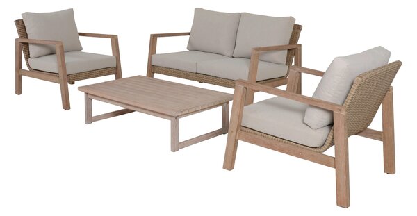 TERASOVÁ SEDACÍ SOUPRAVA dřevo Gardenson - Online Only zahradní nábytek, Online Only