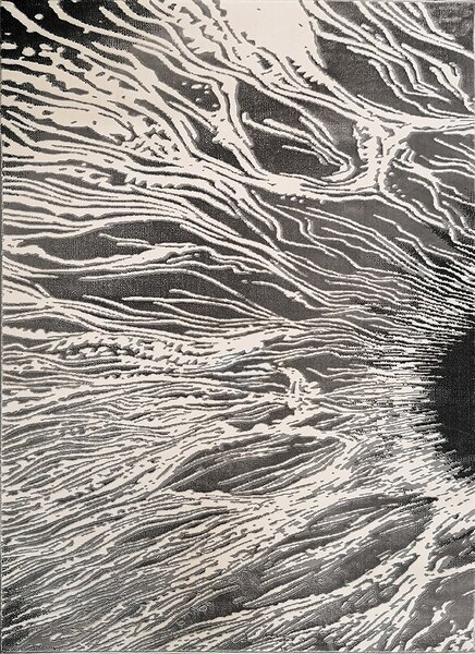 BE Koberec Elite 8752 GREY - šedý obdélníkový Rozměr: 60x100 cm
