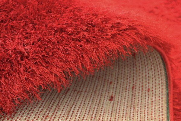 BE Koberec Seven Soft 7901 RED - červený obdélníkový Rozměr: 80x150 cm