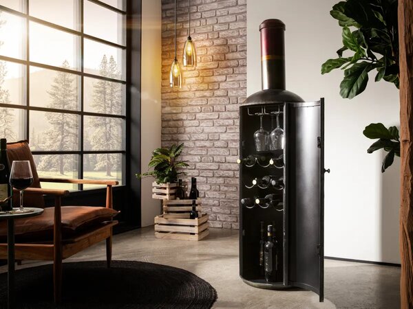 SOB Nábytek - Barová skříňka na alkohol ve tvaru vína Wine - F0A2511W