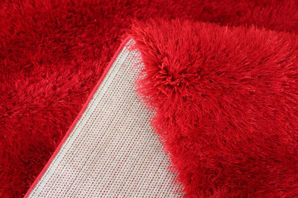 BE Koberec Seven Soft 7901 RED - červený obdélníkový Rozměr: 80x150 cm