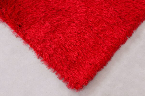 BE Koberec Seven Soft 7901 RED - červený obdélníkový Rozměr: 80x150 cm