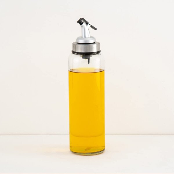QUTTIN S - Dávkovač na olej/ocet, skleněná nádoba, s nálevkou, olejnička 500ml