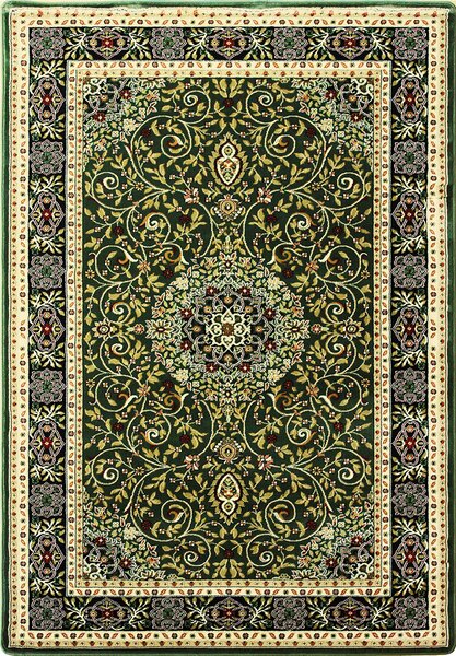 BE Koberec Anatolia 5858 GREEN - zelený obdélníkový Rozměr: 70x100 cm