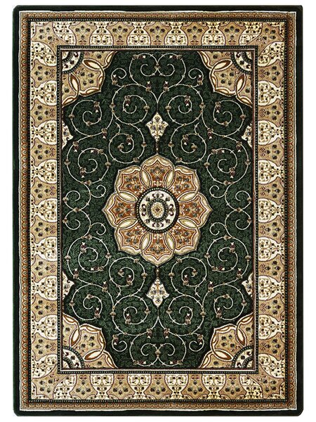 BE Koberec Adora 5792 GREEN - zelený obdélníkový Rozměr: 60x90 cm