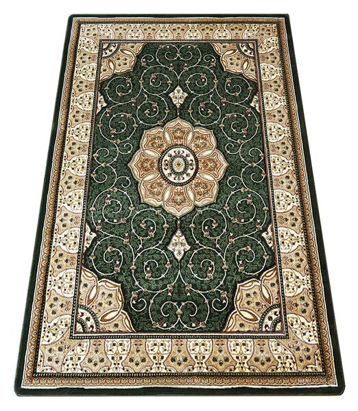 BE Koberec Adora 5792 GREEN - zelený obdélníkový Rozměr: 60x90 cm