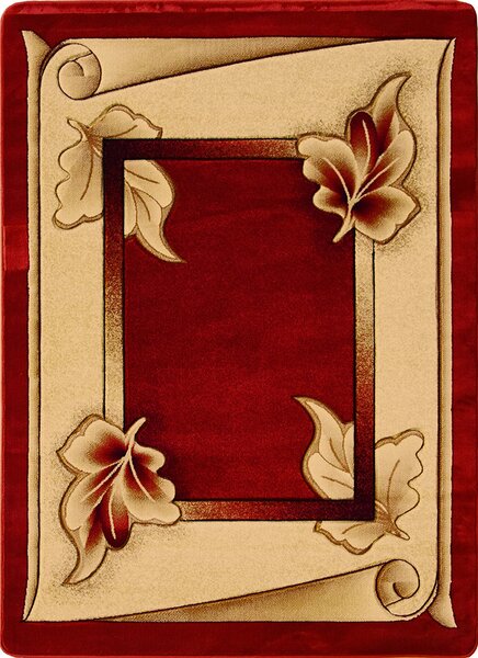BE Koberec Adora 7014 RED - červený obdélníkový Rozměr: 120x180 cm