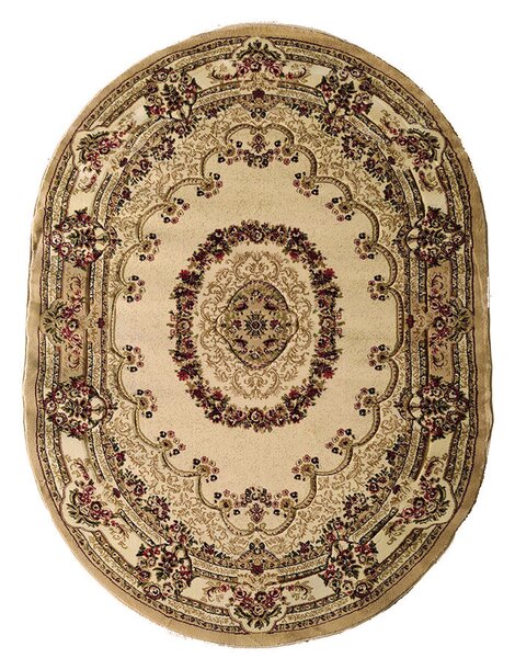 BE Koberec Adora 5547 CREAM - krémový oválný Rozměr: 140x190 cm