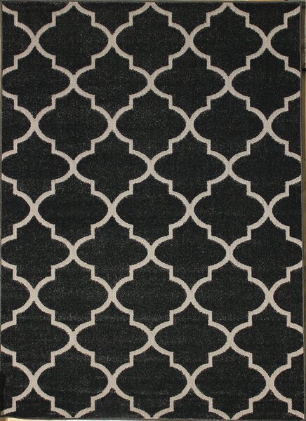 BE Koberec Lagos 1052 DARK GREY - šedý obdélníkový Rozměr: 140x190 cm