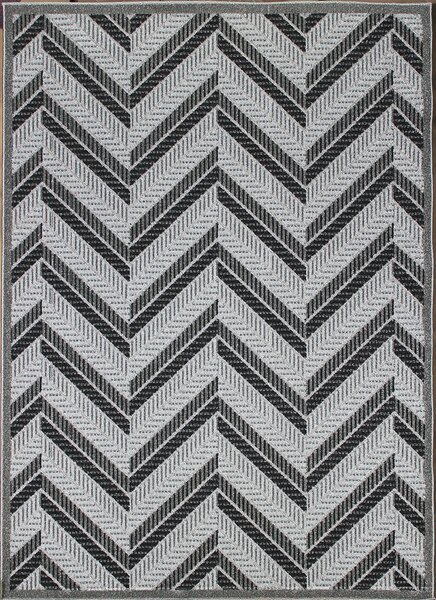 BE Koberec Lagos 1088 GREY - šedý obdélníkový Rozměr: 60x100 cm