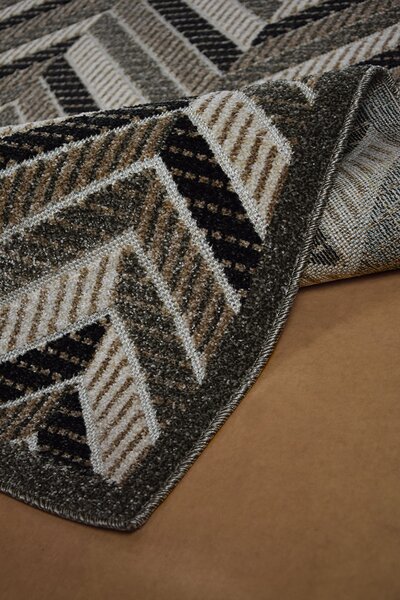 BE Koberec Lagos 1088 BEIGE - béžový šedý černý obdélníkový Rozměr: 60x100 cm